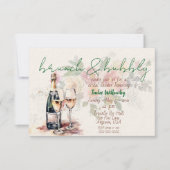 Brunch & Bubbly Hochzeitsdusche Einladung (Vorderseite)