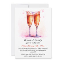 Brunch & Bubbly - individualisierbare Valentineinl