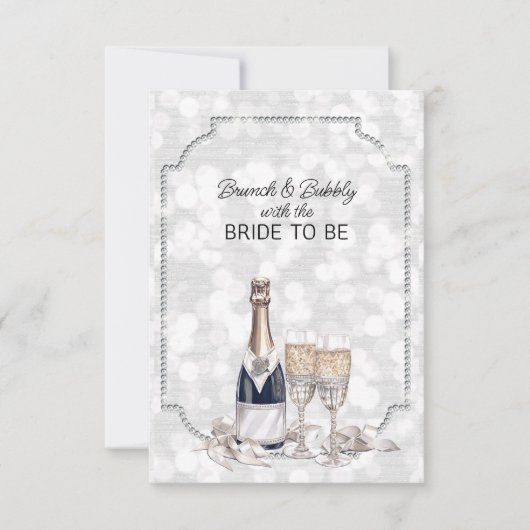Brunch & Bubbly mit der Braut Ankündigung (Vorderseite)