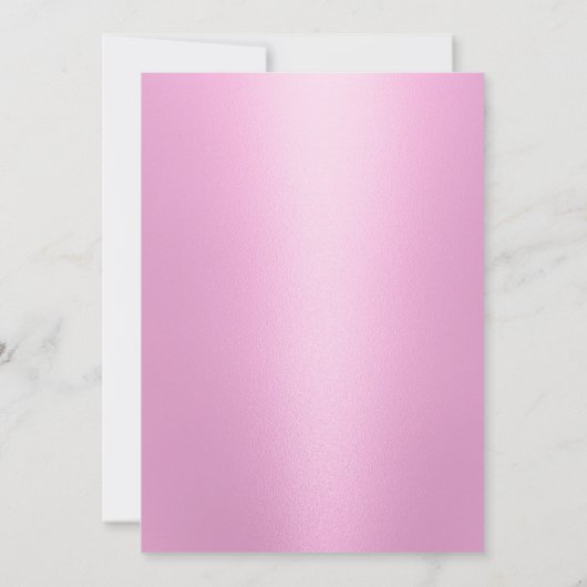 Brunch & Bubbly Modern Pink Brautparty Einladung (Rückseite)