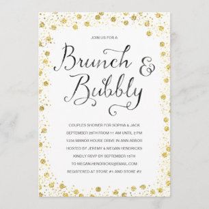 Brunch & Bubbly   Paare Dusche einladen Einladung