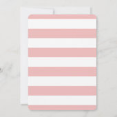 Brunch & Bubbly Pink Champagner Brautparty Einladung (Rückseite)