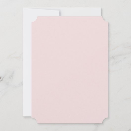 Brunch & Bubbly Pink Gold Champagner Brautparty Einladung (Rückseite)