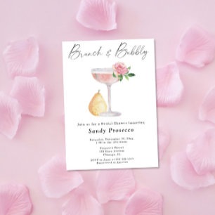 Brunch & Bubbly - Prosecco-Junggesellinnenabschied Einladung