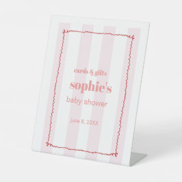 Brunch & Bubbly Red and Pink Wavy Cards & Geschenk Sockelschild