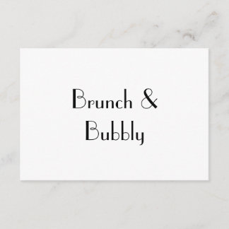 Brunch & Bubbly, RSVP-Karte RSVP Karte