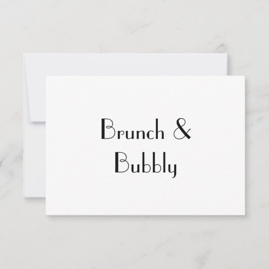 Brunch & Bubbly, RSVP-Karte RSVP Karte (Vorderseite)