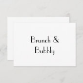 Brunch & Bubbly, RSVP-Karte RSVP Karte (Vorne/Hinten)