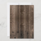 Brunch & Bubbly Rustikales Brautparty Einladung (Rückseite)