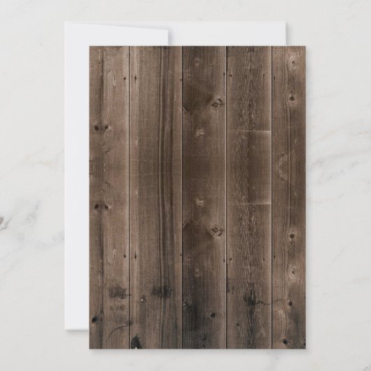 Brunch & Bubbly Rustikales Brautparty Einladung (Rückseite)