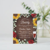 Brunch Bubbly Sonnenblumen Rose Brautparty (Stehend Vorderseite)