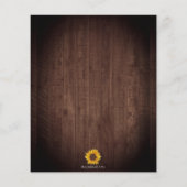 Brunch Bubbly Sonnenblumen Rose Brautparty (Rückseite)