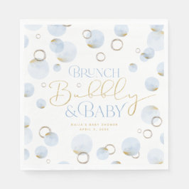Brunch Bubbly und Baby Showbücher Napkins Serviette