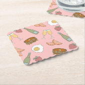Brunch & Bubbly Untersetzer aus Papier (angewinkelt)