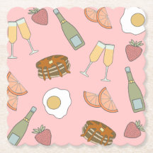 Brunch & Bubbly Untersetzer aus Papier