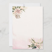 Brunch & Bubbly Weinglas Brautparty Einladung (Rückseite)