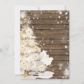 Brunch Bubbly Woods Christmas Baubles Brautparty Einladung (Rückseite)