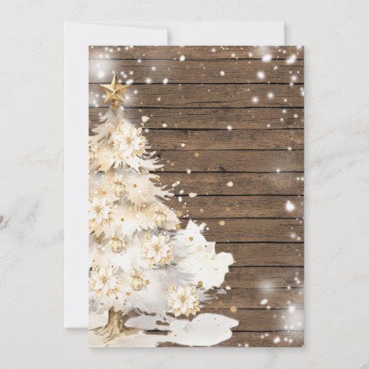 Brunch Bubbly Woods Christmas Baubles Brautparty Einladung (Rückseite)