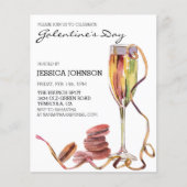 Brunch Champagne zum Galentinstag (Vorderseite)