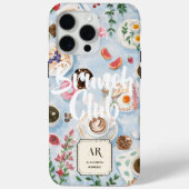 Brunch Club | Benutzerdefiniertes Monogramm Case-Mate iPhone Hülle (Rückseite)