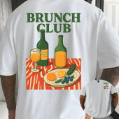 Brunch Club Retro Minimalist Foodie T-Shirt