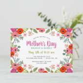 Brunch der blauen Mutter Einladung (Stehend Vorderseite)