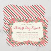 Brunch der Blumenmutter Einladung (Vorne/Hinten)