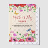 Brunch der Blumenmutter Pergament Einladungen (Versetzt (Einladung))