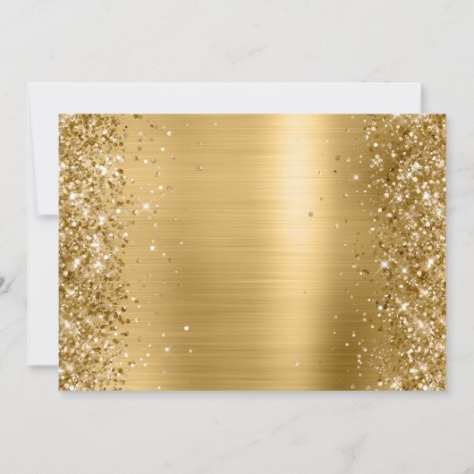 Brunch der Goldmedaille für Glitzer und Foil Mothe Einladung (Rückseite)