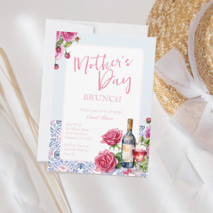 Brunch der Weine Mütter Einladung