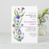 Brunch der Wildblume Einladung (Stehend Vorderseite)