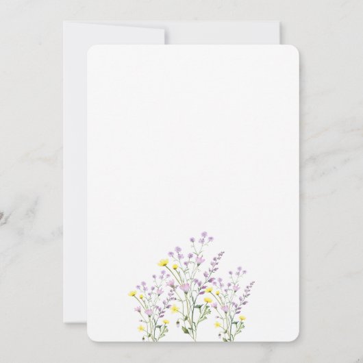 Brunch der Wildblume Einladung (Rückseite)