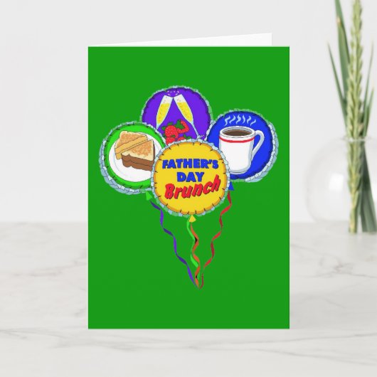 Brunch des Vaters Karte (Vorderseite)