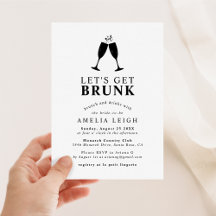 Brunch & Drinks Brautparty "Let's Get Brunk"