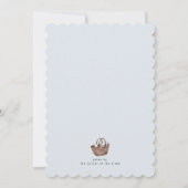 Brunch-Dusche am Strand Bridal Einladung (Rückseite)