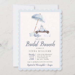Brunch-Dusche am Strand Bridal  Einladung