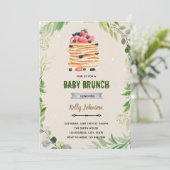 Brunch-Dusche - Einladung zum Geburtstag (Stehend Vorderseite)