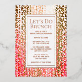 Brunch Einladung Bridal Geburtstag Baby Custom Ele (Vorderseite)