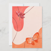 Brunch-Einladung für die Mutter Wasserfarbe Einladung (Rückseite)