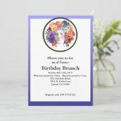 Brunch-Einladungen/Spring-Party Einladung (Stehend Vorderseite)