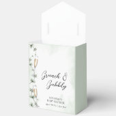 Brunch Eucalyptus Champagne Garden Baby Dusche Geschenkschachtel (Offen)
