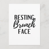 Brunch-Face Postkarte (Vorderseite)