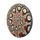 Brunch Fraktal Art Funny Food, Tomaten, Eier Dartscheibe (Vorderseite rechts)