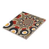 Brunch Fraktal Art Funny Food, Tomaten, Eier Fliese (Seite)