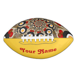 Brunch Fraktal Art Funny Food, Tomaten, Eier Football