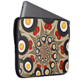 Brunch Fraktal Art Funny Food, Tomaten, Eier Laptopschutzhülle (Vorne Rechts)