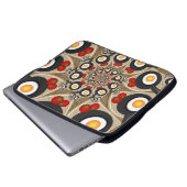 Brunch Fraktal Art Funny Food, Tomaten, Eier Laptopschutzhülle (Vorne Knopf)