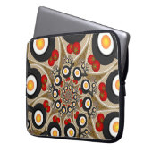 Brunch Fraktal Art Funny Food, Tomaten, Eier Laptopschutzhülle (Vorderseite Links)