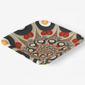 Brunch Fraktal Art Funny Food, Tomaten, Eier Pappteller (Gewinkelt)