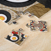 Brunch Fraktal Art Funny Food, Tomaten, Eier Puzzle (Seite)